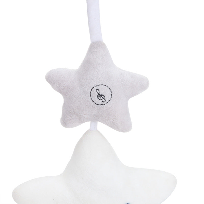 Giocattolo musicale a forma di stellina in peluche – Sonaglino da appendere alla culla o passeggino