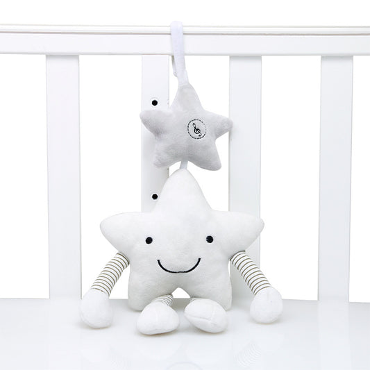 Giocattolo musicale a forma di stellina in peluche – Sonaglino da appendere alla culla o passeggino