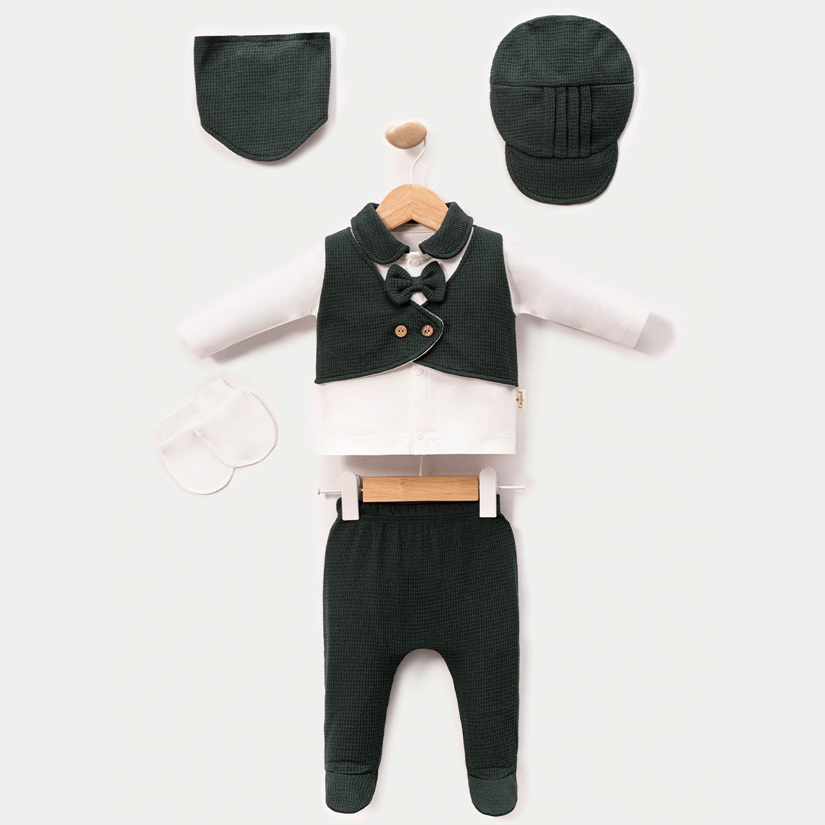 Set Neonato/ Bimbo Invernale Elegante In Caldo Cotone