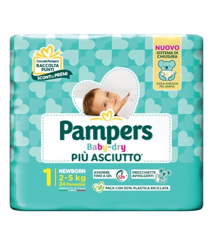 Pannolini Pampers baby-Dry 1.  24 pannolini