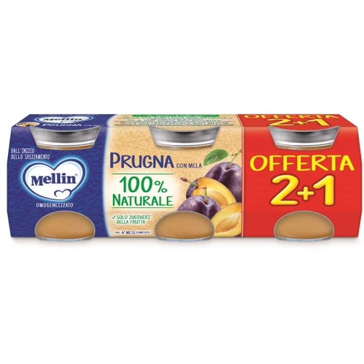 MELLIN OMOGENEIZZATO PRUGNA 3x100gr