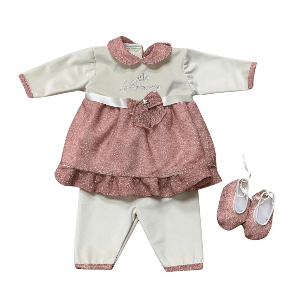 Vestinetta Prima nascita Babychic con scarpette - Baby Shop Store