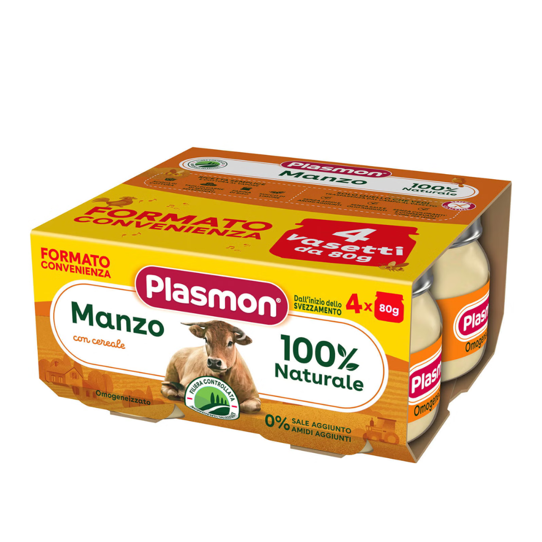 Omogeneizzato Plasmon Manzo 80grx4
