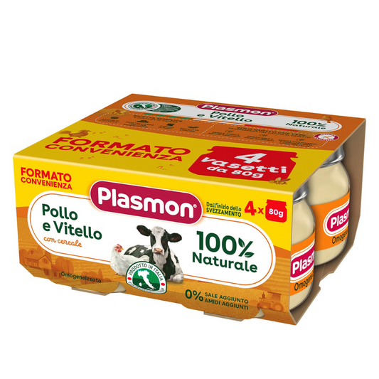 Omo Plasmon Pollo e VItello 80grx4