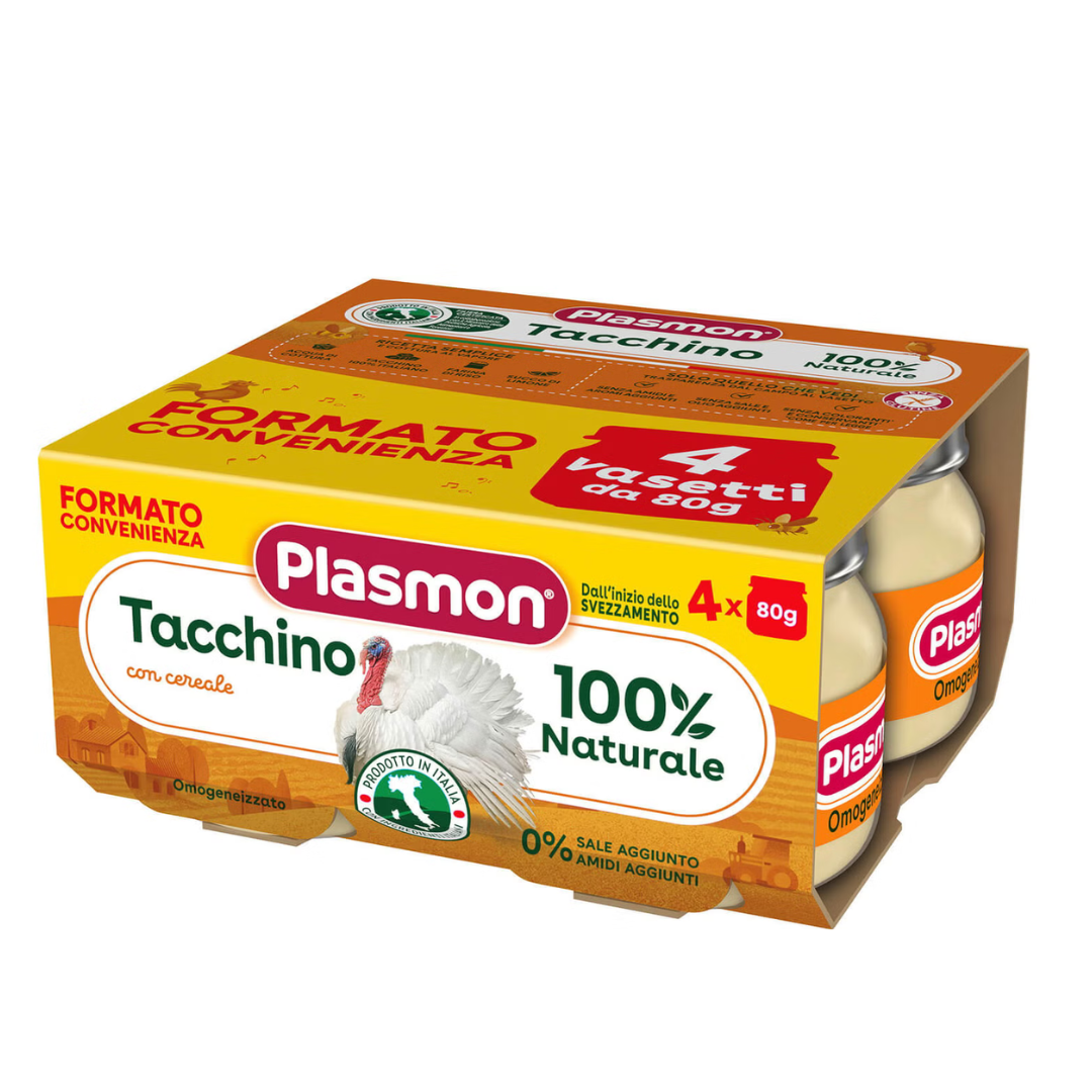 Omogeneizzato Plasmon Tacchino 80grx4