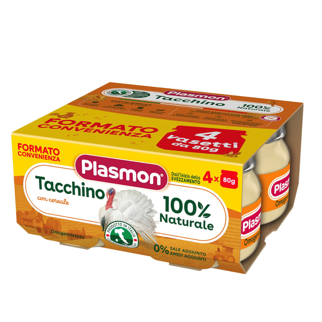 Omo Plasmon Tacchino 80grx4