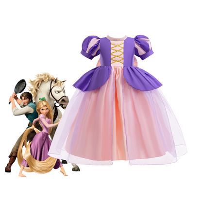 Costume da Rapunzel per Bambine - Rapunzel Intrecciato