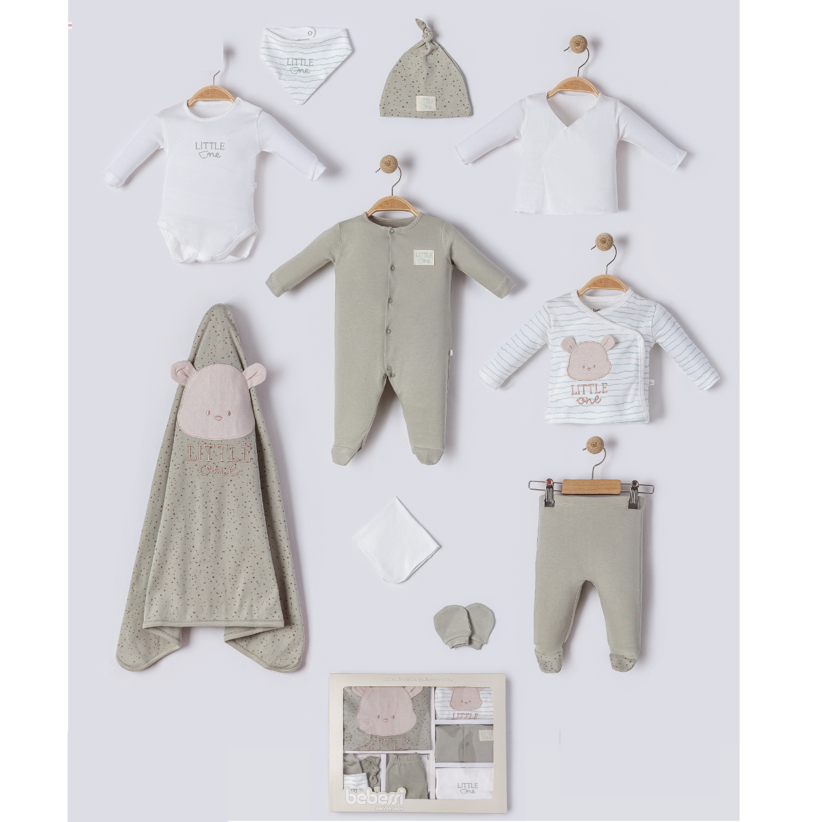 corredino Neonato/a Neutro 10 Pezzi “Little One” – Cotone Morbido