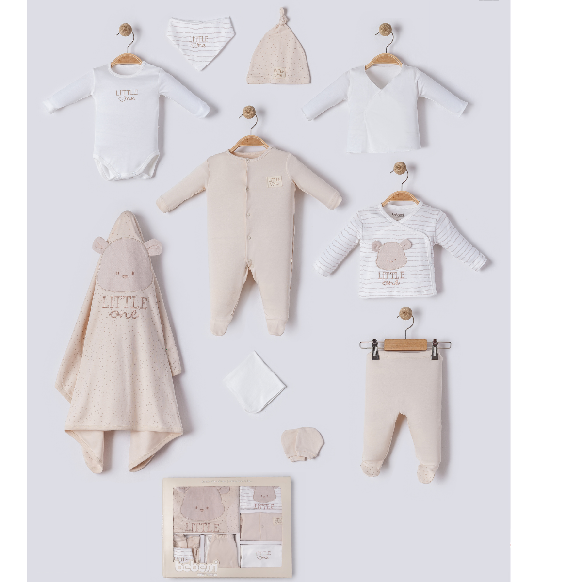 corredino Neonato/a Neutro 10 Pezzi “Little One” – Cotone Morbido