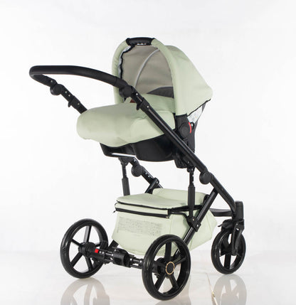 Cubic - Colore menta - Bianco - 3in1 - Passeggino Trio