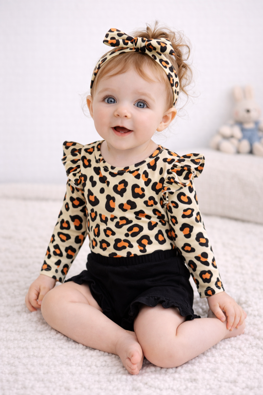 Set 3 Pezzi Neonata con Stampa Animalier