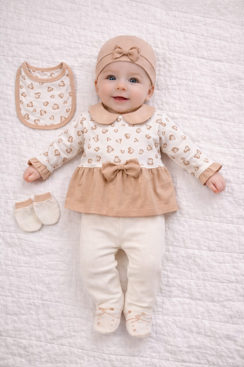 Completo Neonata Coordinato – Set Prima Nascita 100% cotone