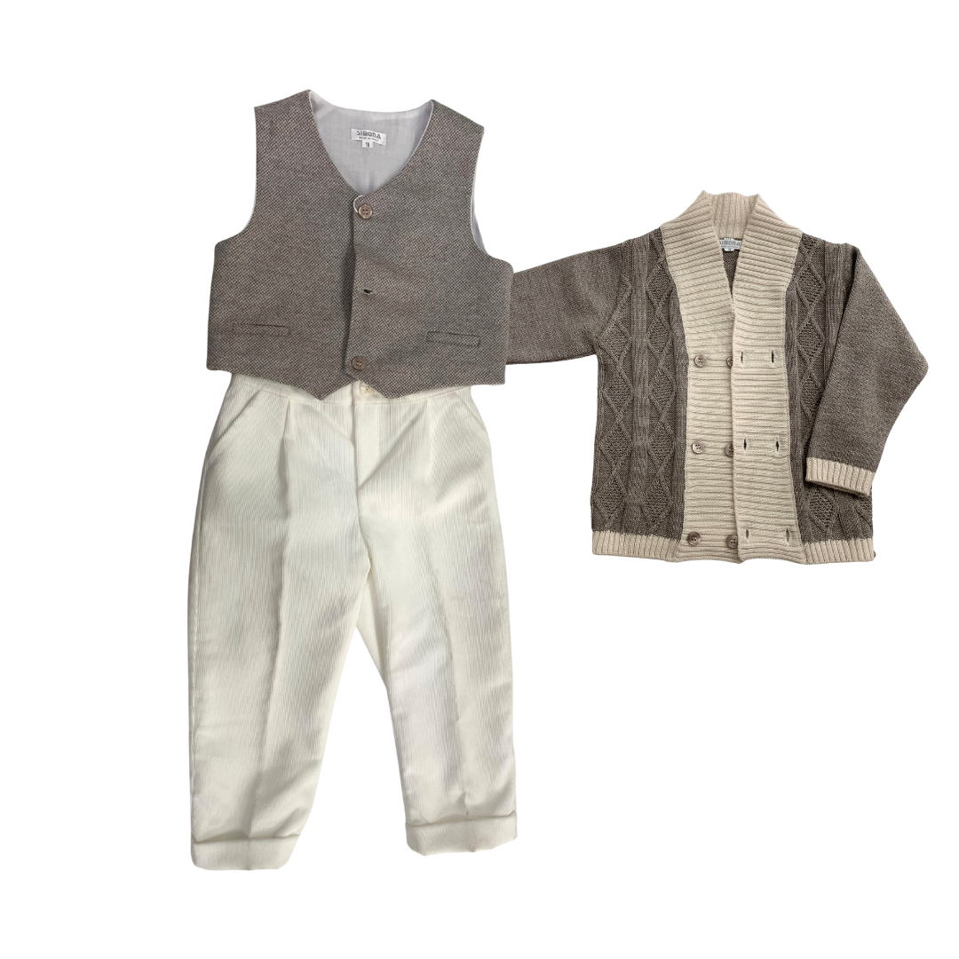 Completo Elegante Bimbo Invernale  con Pantaloni