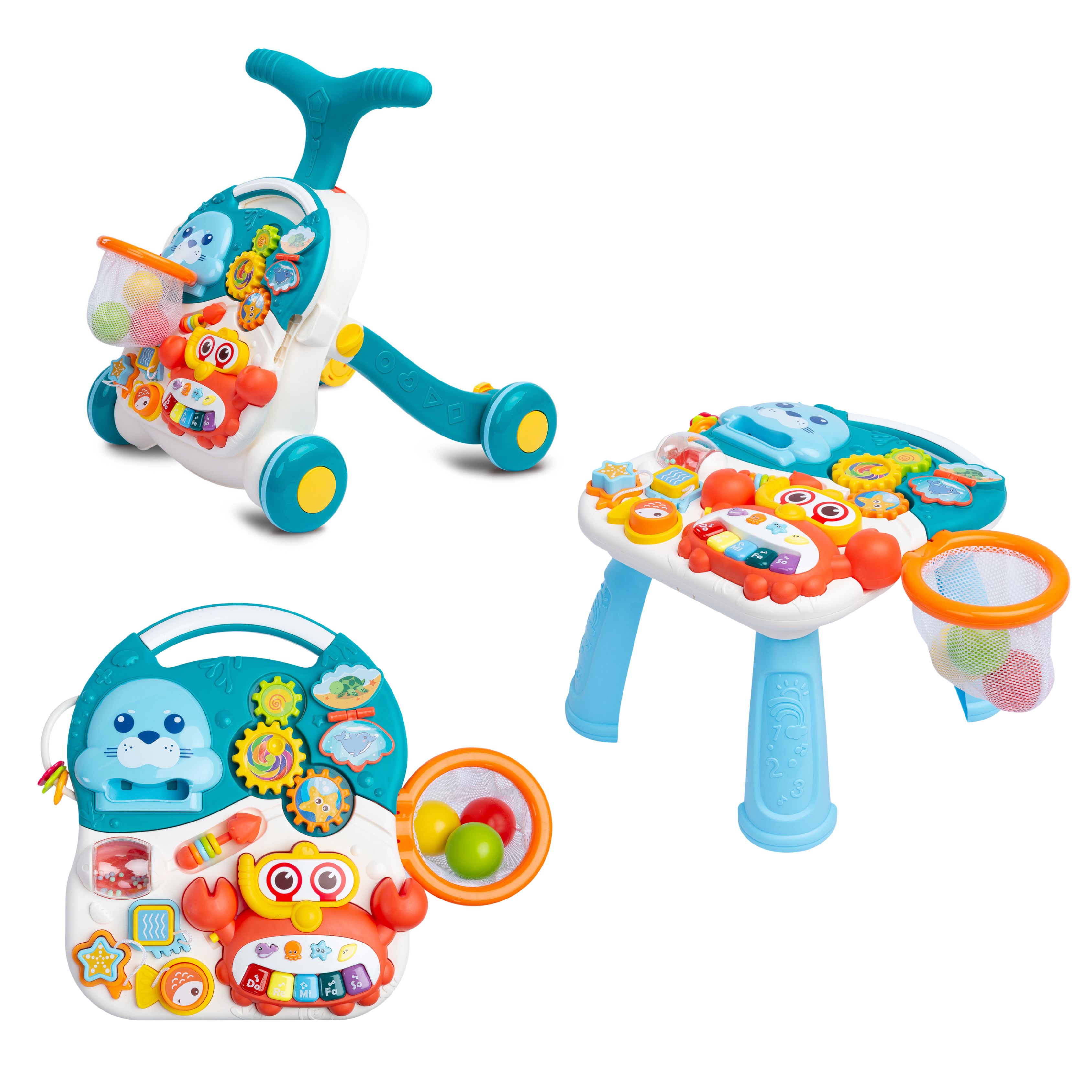 Primi Passi SPARK 3in1 VARI COLORI Tavolo Attività e Pad Gioco