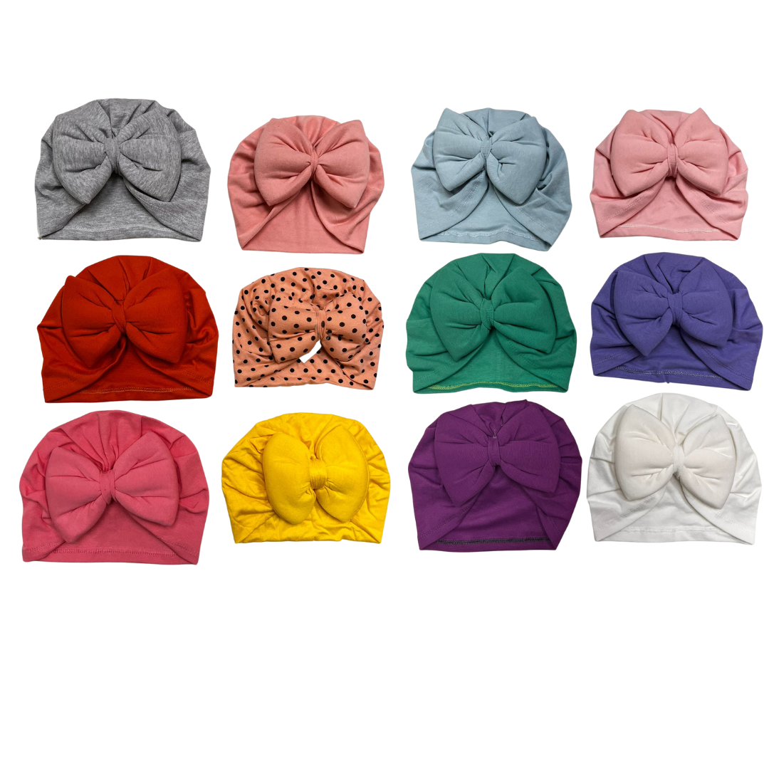 Turbante bimba caldo cotone 0-2 anni