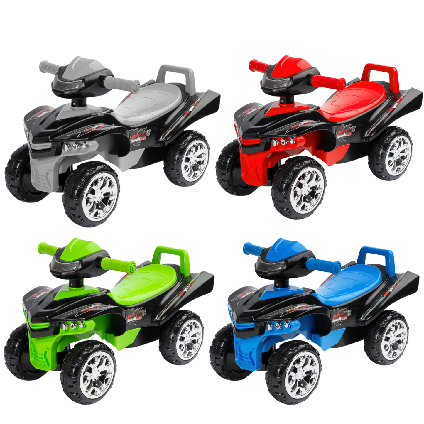 Quad Cavalcavile Primi Passi Vari Colori Fino a 3-4 Anni