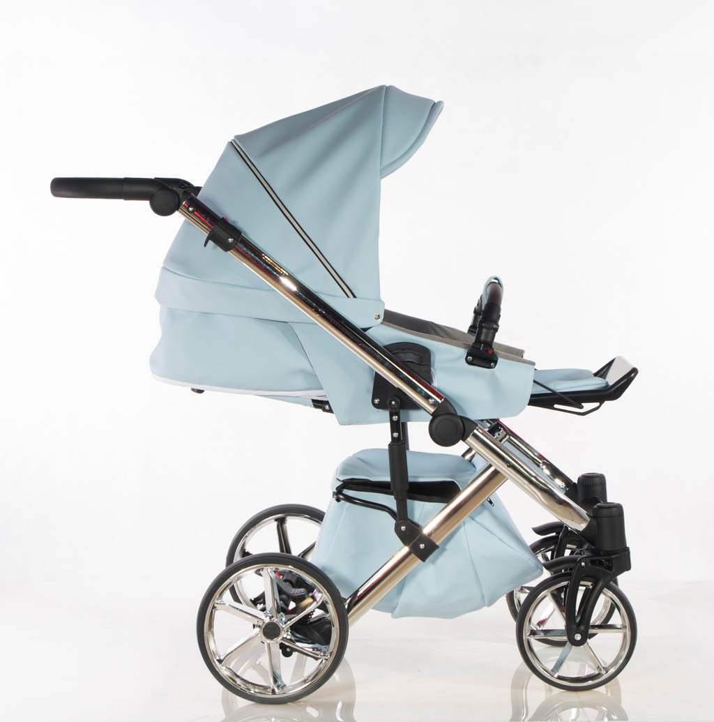 Cubic - col. Blu + Argento - 3in1 - Passeggino Trio