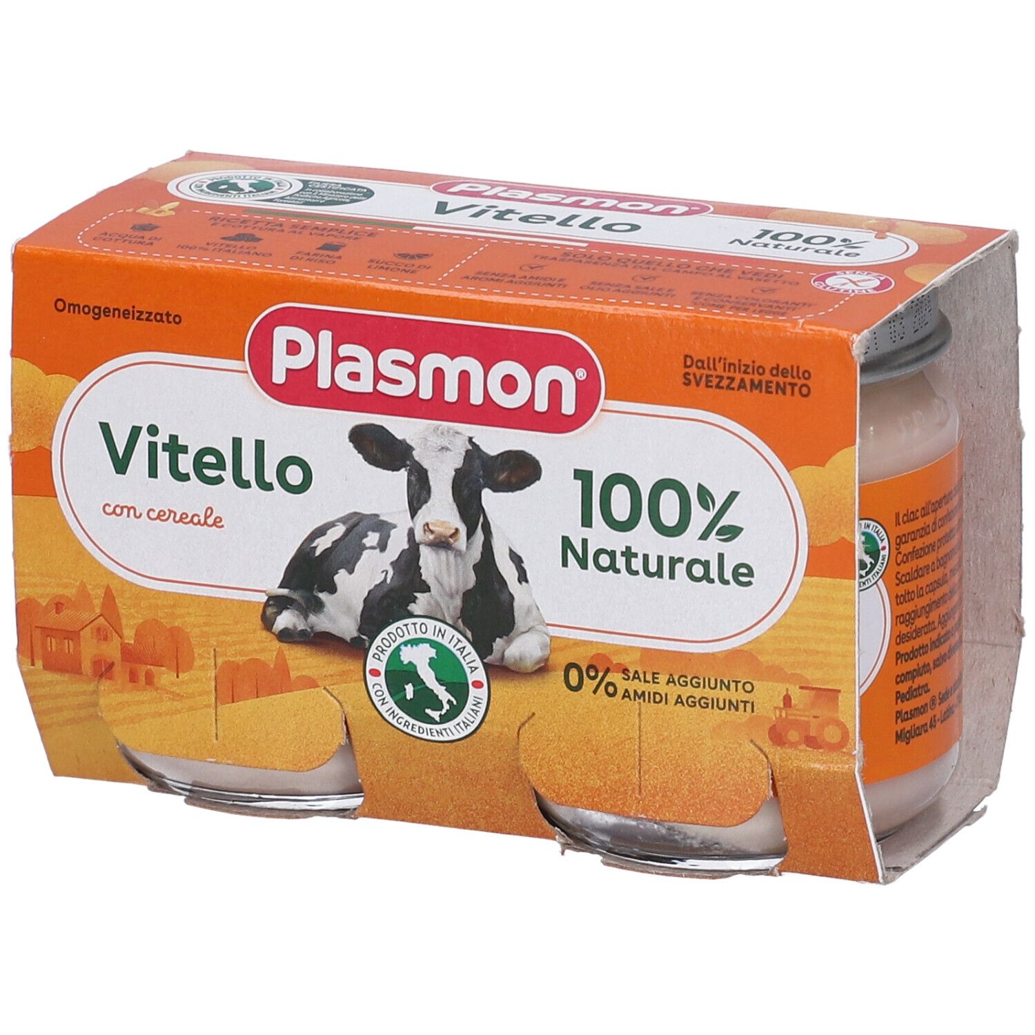 Omogeneizzato Plasmon vitello con cereali 120grx2