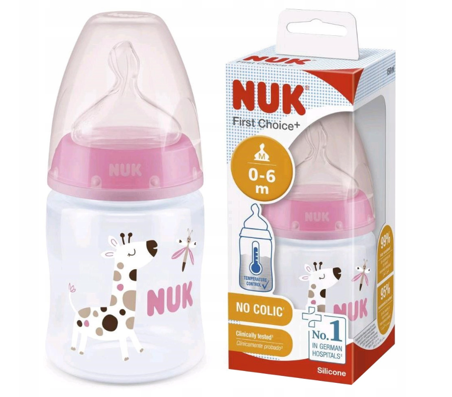 NUK BIBERON ANTI-COLICA CON SENSORE 150ml 0m+