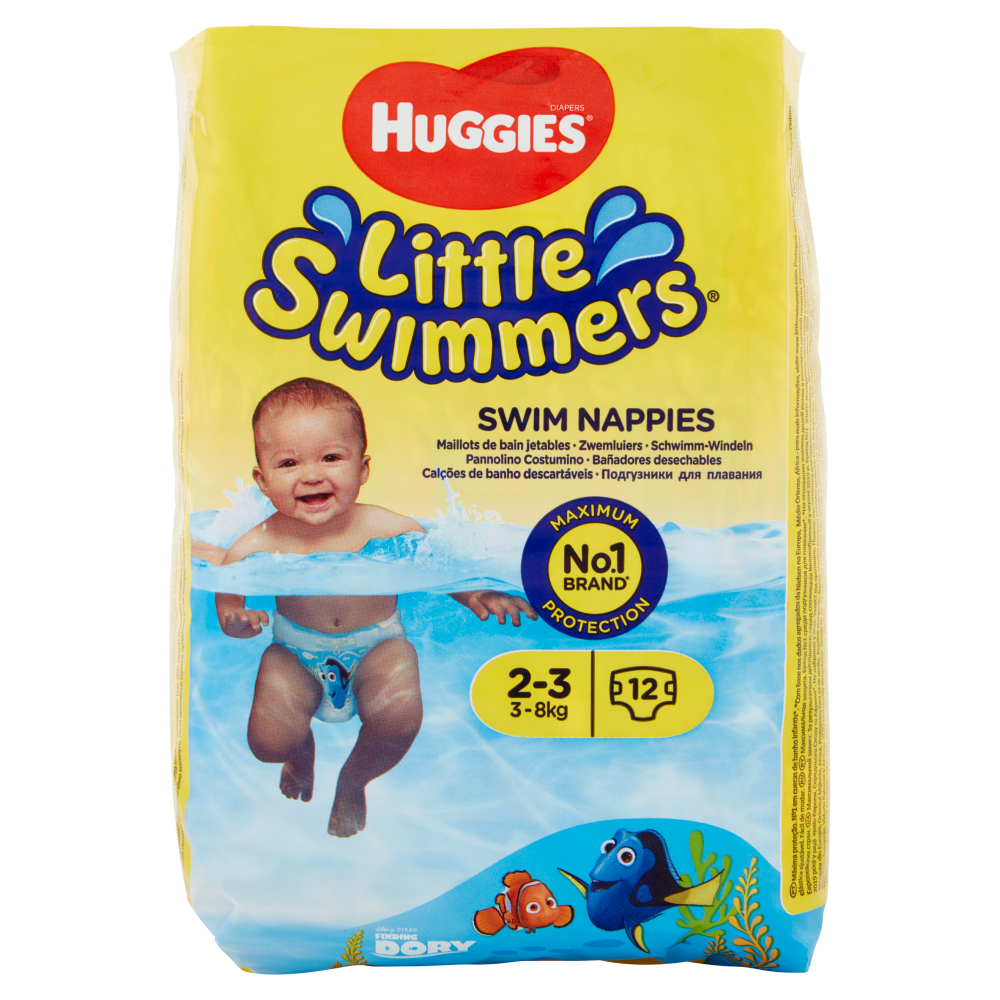 Huggies Little Swimmers 3-8Kg 12 pañales