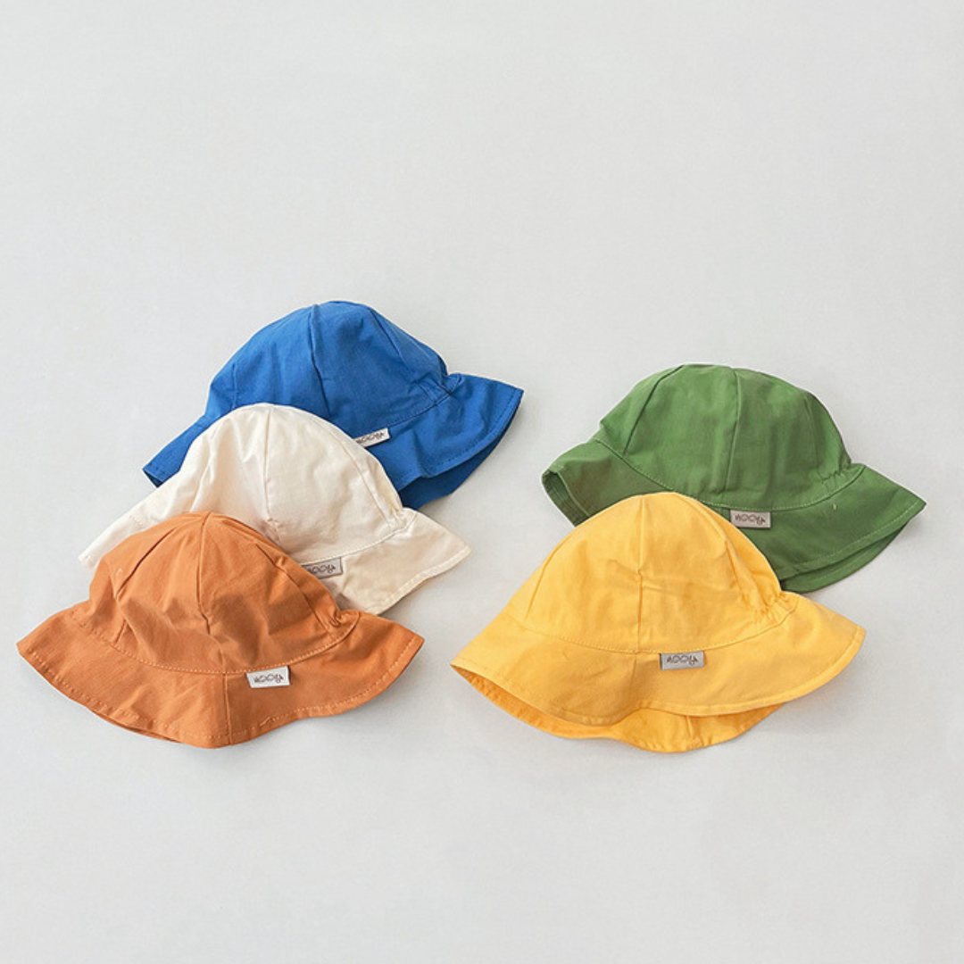Cappellino Estivo Bambino in Cotone  Bucket Hat Colorato