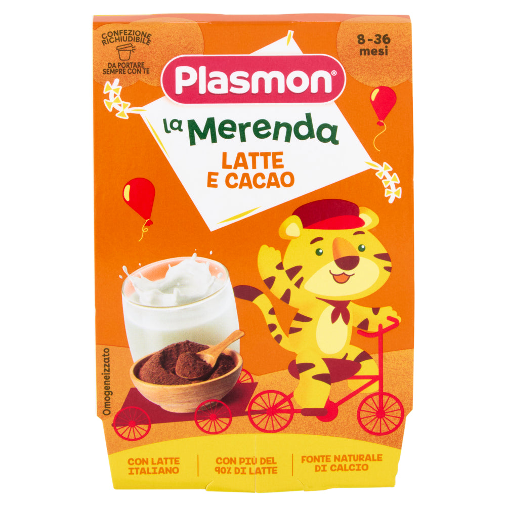 Merenda Plasmon latte e  cacao 2x120gr