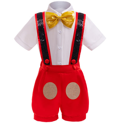 Costume Mickey Mouse completo di orecchiette