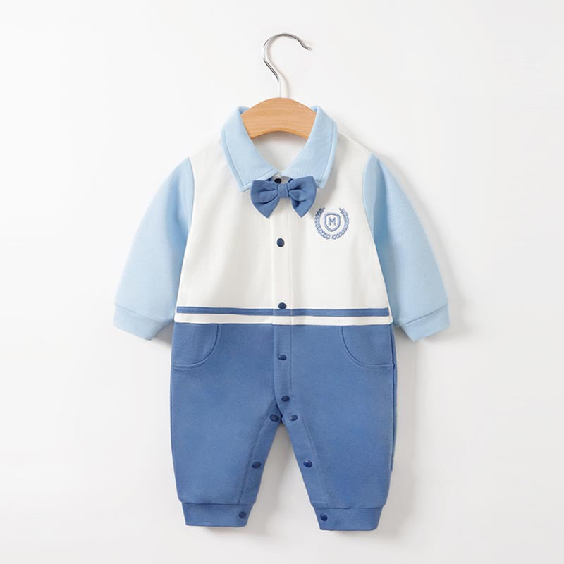 Tutina Elegante Neonato/ Bimbo con Papillon e Stile College