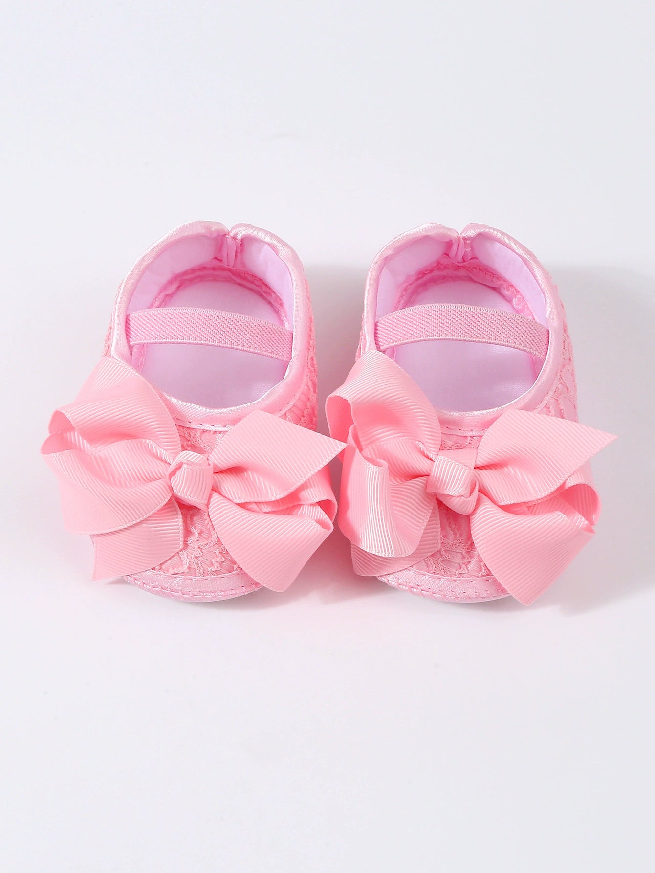 Scarpine Neonata Suola morbida Eleganti con Fiocco – Scarpe Antiscivolo per Battesimo e Cerimonie