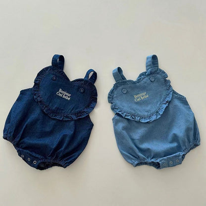 Salopette in Denim per Bambina