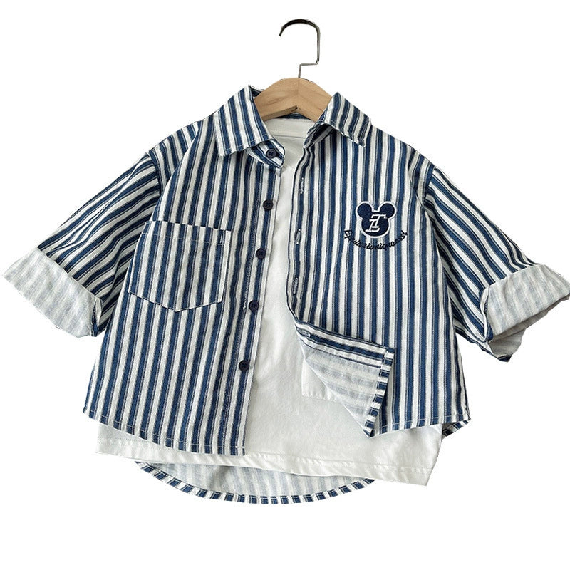 Camicia a righe casual