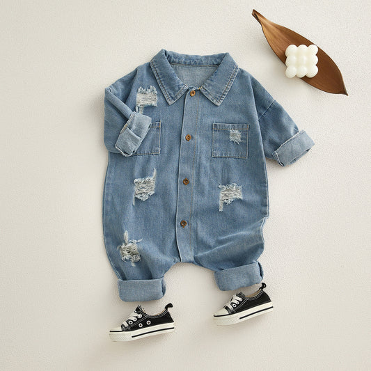 Pagliaccetto in Jeans per Bambini - Stile Casual e Moderno