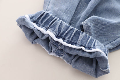 Completo Bambino in Denim - Giacca, Felpa con Cappuccio e Jeans