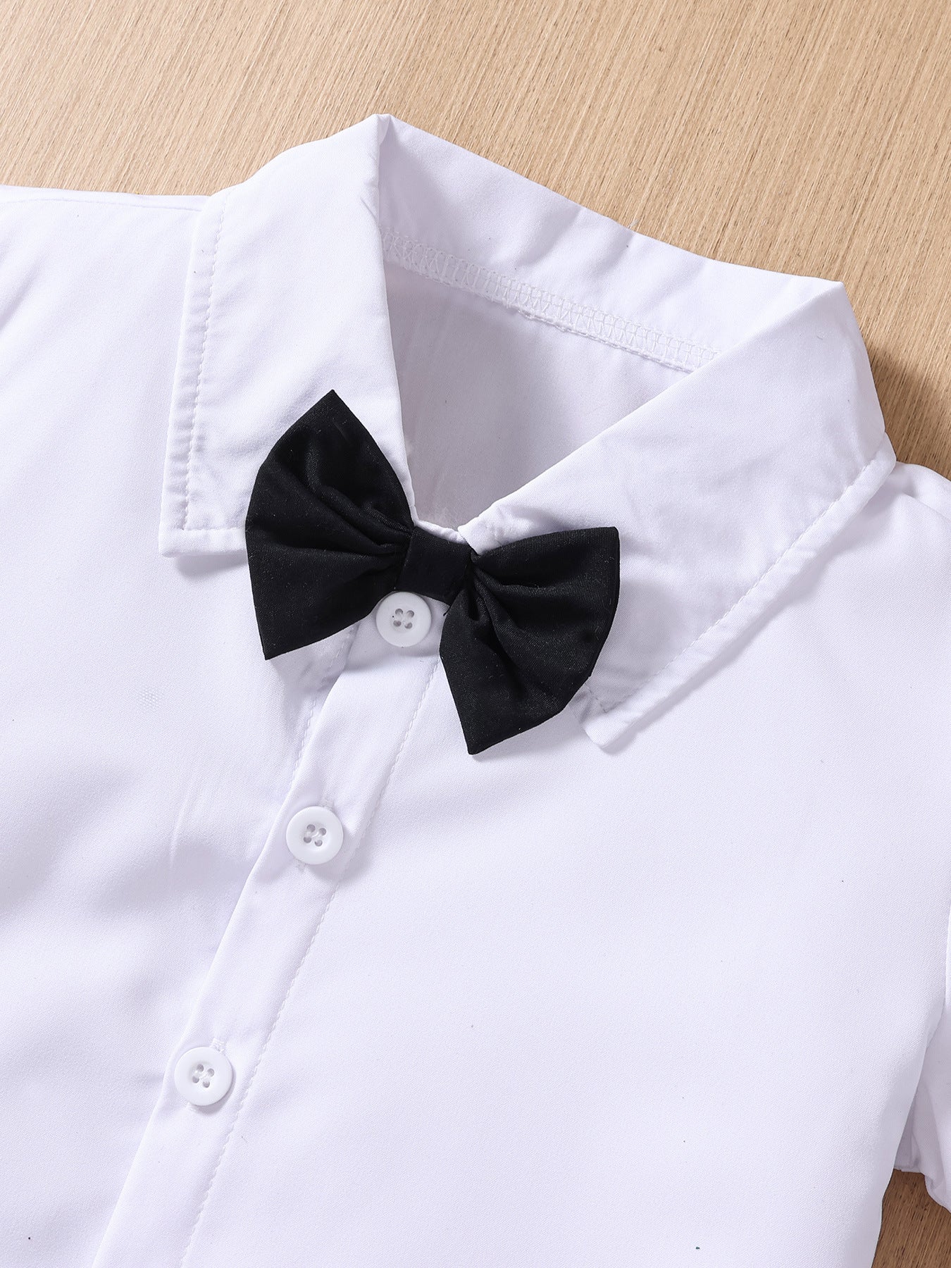 Completo elegante bimbo con gilet paillettato  3 pezzi Nero & Bianco