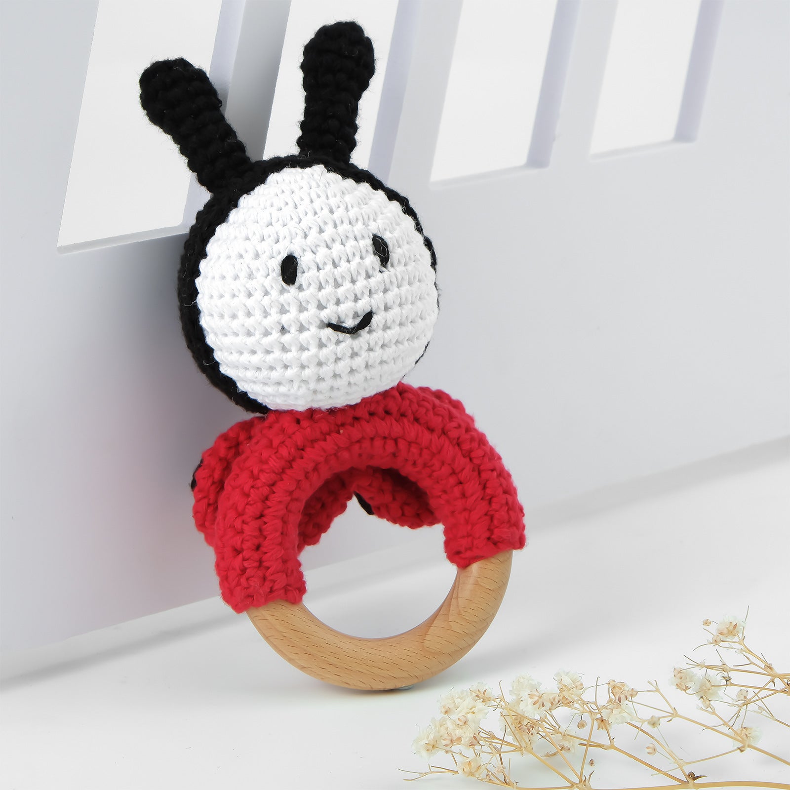 Sonaglio Neonato in Cotone Crochet fatti a mano