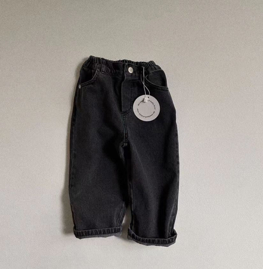 Pantaloni Jeans Bambino con Elastico in Vita – Vari Colori