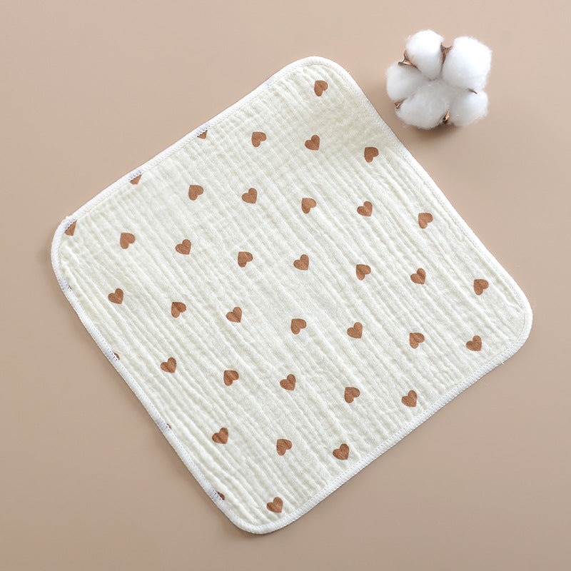 6 Mussoline in puro cotone-Cuoricini