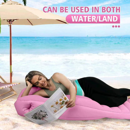 Cuscino per la gravidanza - Nuovo design- Maggiore comfort per torace e collo - Materasso gonfiabile per letto da gravidanza per mal di schiena