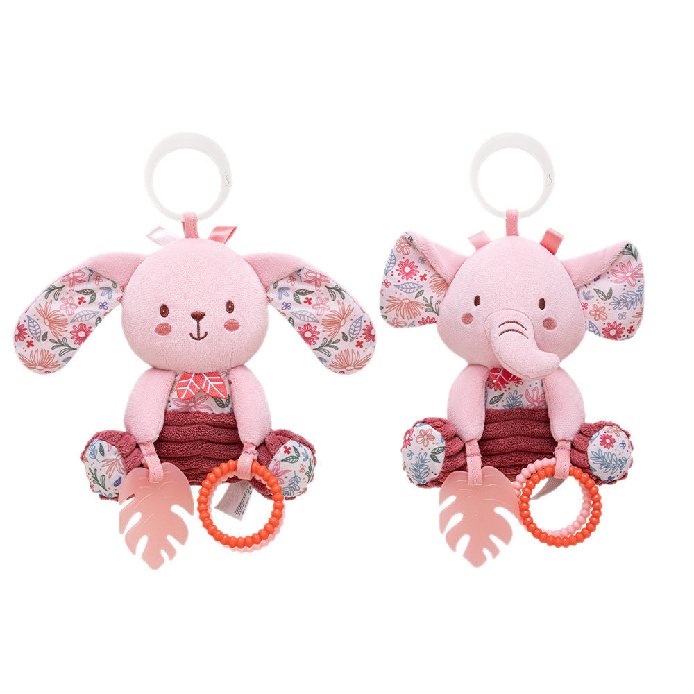 Giocattolo Peluche con Sonaglio e Massaggiagengive – Animaletti da Appendere