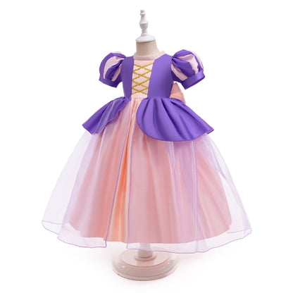 Costume da Rapunzel per Bambine - Rapunzel Intrecciato