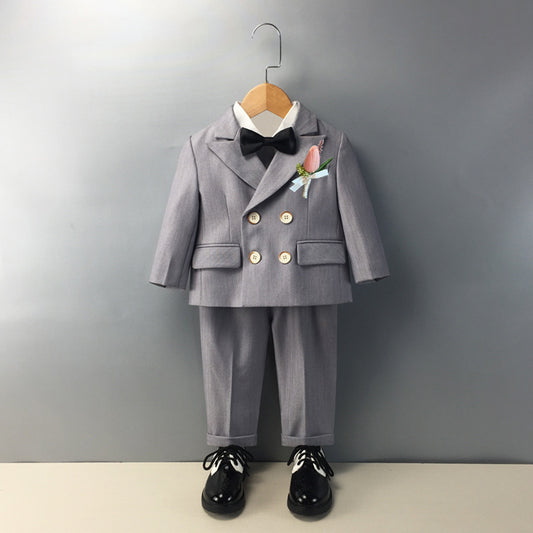 Elegante Completo da Cerimonia per Bambino grigio