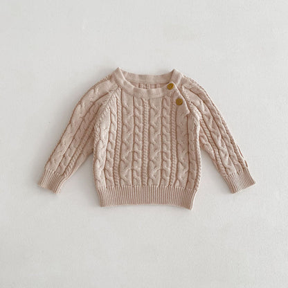 Tutina Salopette  in maglia intrecciata con bretelle