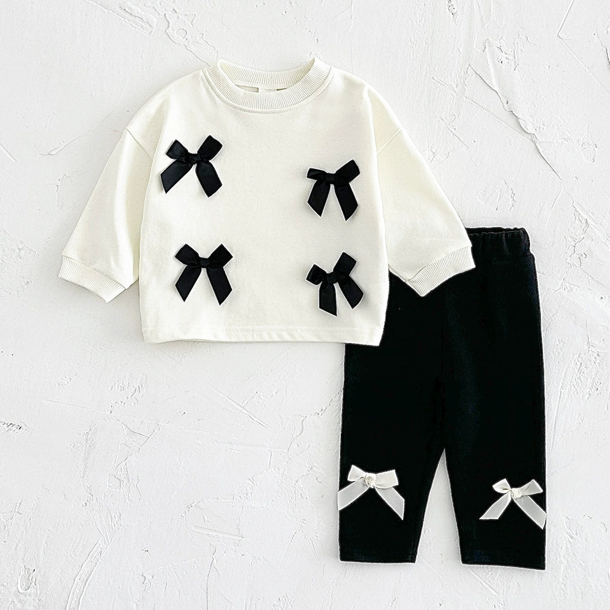 Completo Bimba  fiocchi in rilievo – Autunno/Inverno