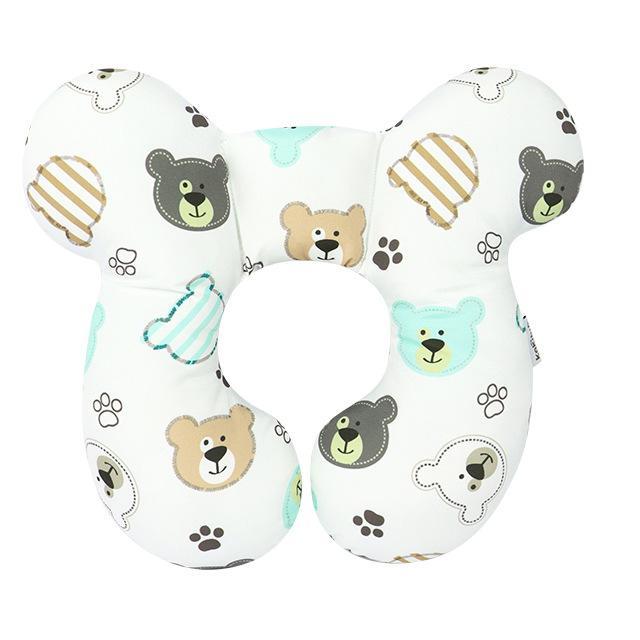 Cuscino Antiplagiocefalia Neonato Orsetto – Supporto Ergonomico Testa e Collo
