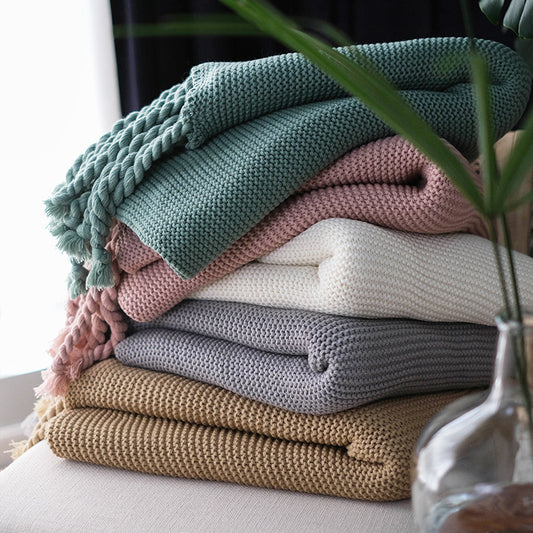 Coperta in maglia 130×240 cm – Vari colori