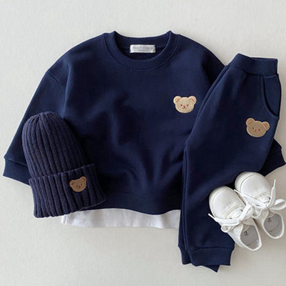 Completo Bimba/Bimbo “Teddy Mood” in Cotone 95% – Morbido e Caldo