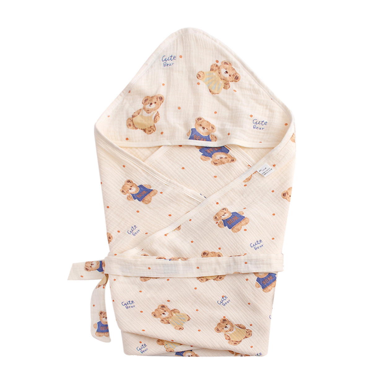 Sacco Nanna Estiva avvolgente neonato con cappuccio –  "Cute Bear"