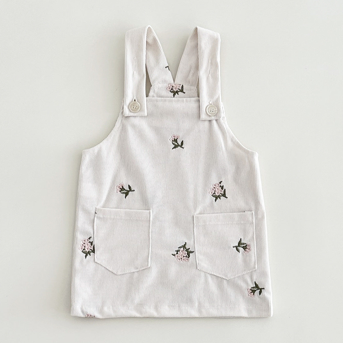 Salopette Gonna Bambina a Coste