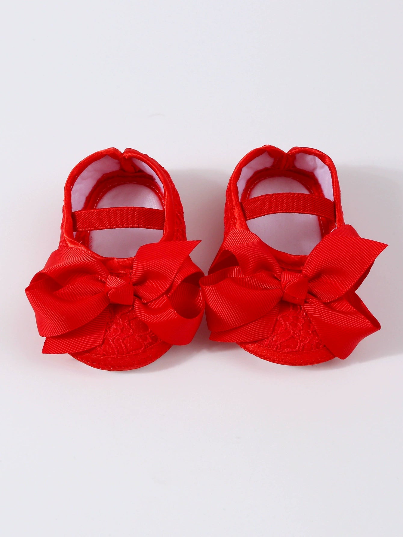Scarpine Neonata Suola morbida Eleganti con Fiocco – Scarpe Antiscivolo per Battesimo e Cerimonie