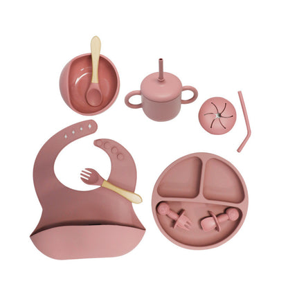 Set Svezzamento Silicone 10  Pezzi – Antiscivolo e Sicuro per Neonati